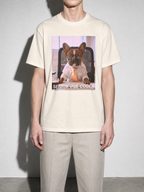 Senior Vibe Coder Graphic IT Nerd T-Shirt — ivory bust to thigh