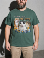 u only know my swag not my code Graphic IT Nerd T-Shirt — blue-spruce bust to thigh