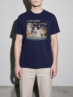 u only know my swag not my code Graphic IT Nerd T-Shirt — true-navy bust to thigh