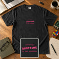 Currently Orbiting My Own Problems Embroidered Shirt in Black
