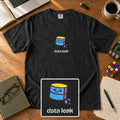 Data Leak Embroidered Shirt in Black