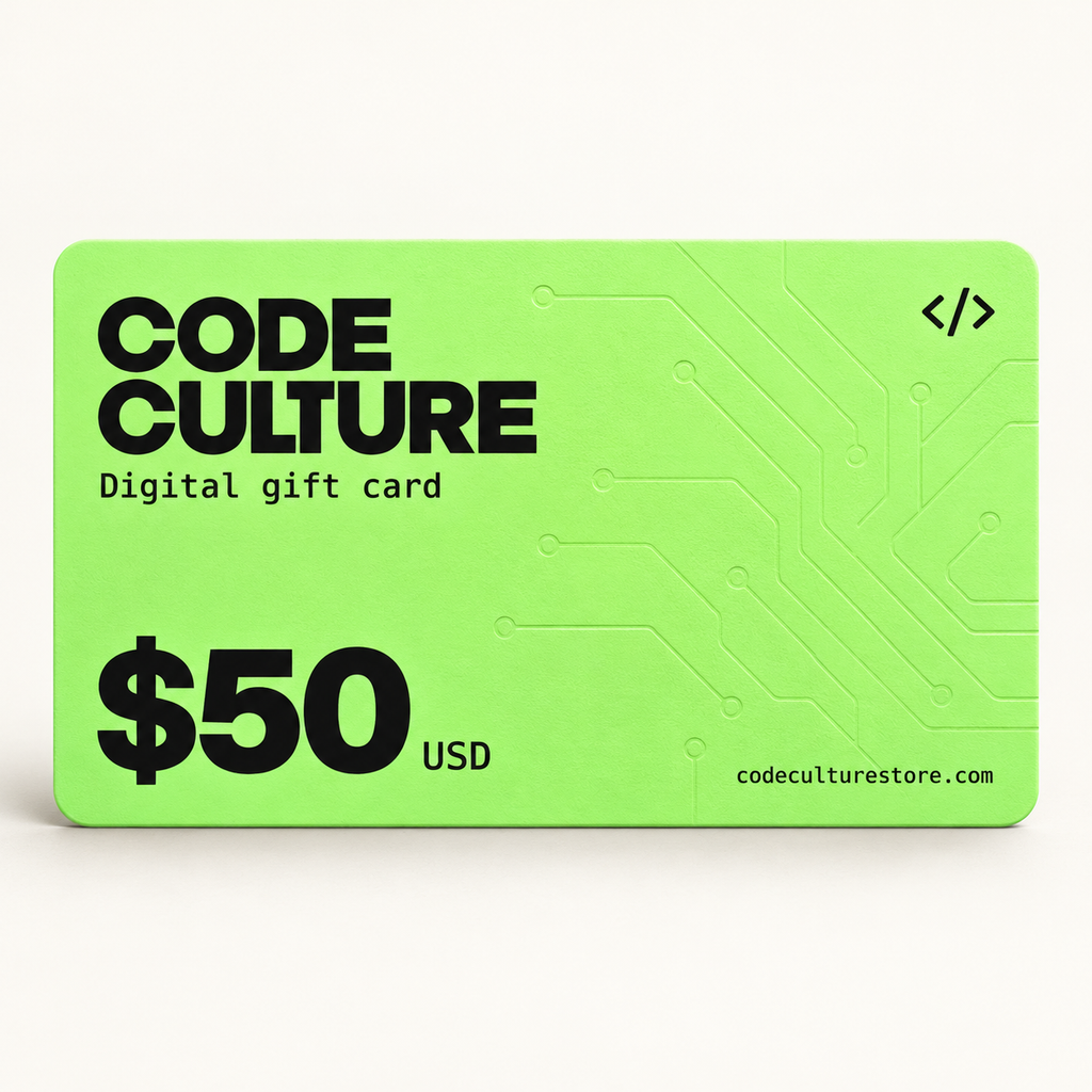 Code Culture $50 USD digital gift card — lime green