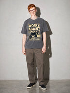 Work Again? Seriously? Premium Shirt - Pepper - on-model full length