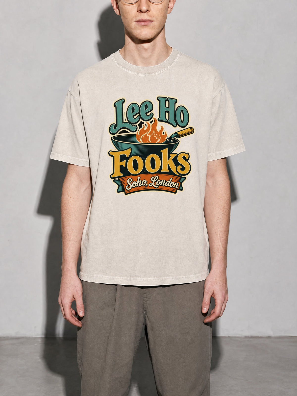 Lee Ho Fooks Premium Shirt - Ivory - on-model zoom