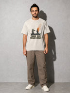 Wish You Were Here Premium Shirt - Ivory - on-model full length