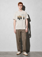 Battery AA Meeting Premium Shirt - Ivory - on-model full length