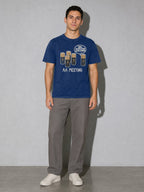 Battery AA Meeting Premium Shirt - True Navy - on-model full length