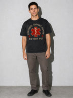 Emotional Support Human Premium Shirt - Black - on-model full length