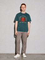 Emotional Support Human Premium Shirt - Blue Spruce - on-model full length