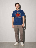 Emotional Support Human Premium Shirt - True Navy - on-model full length