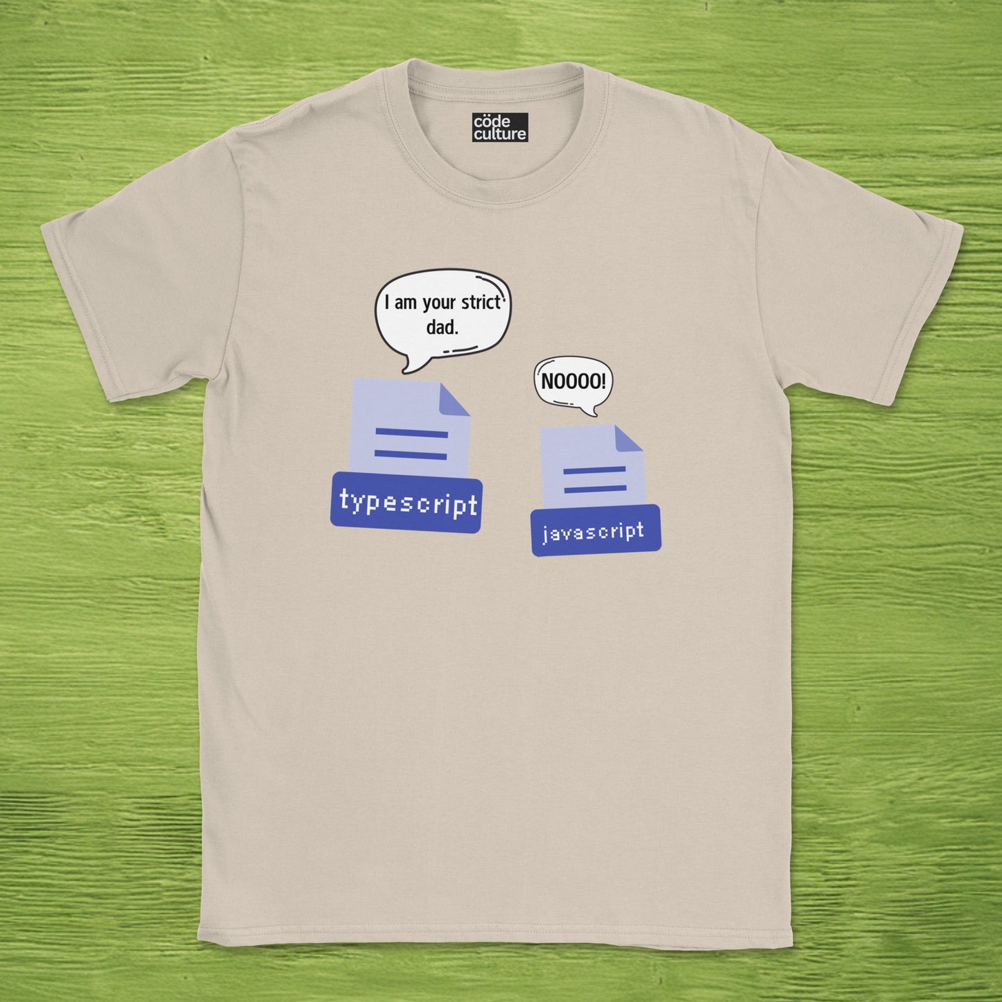 typescript to javascript shirt