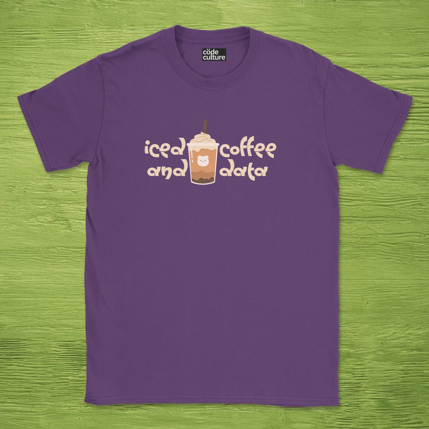 iced coffee and data frappuccino shirt