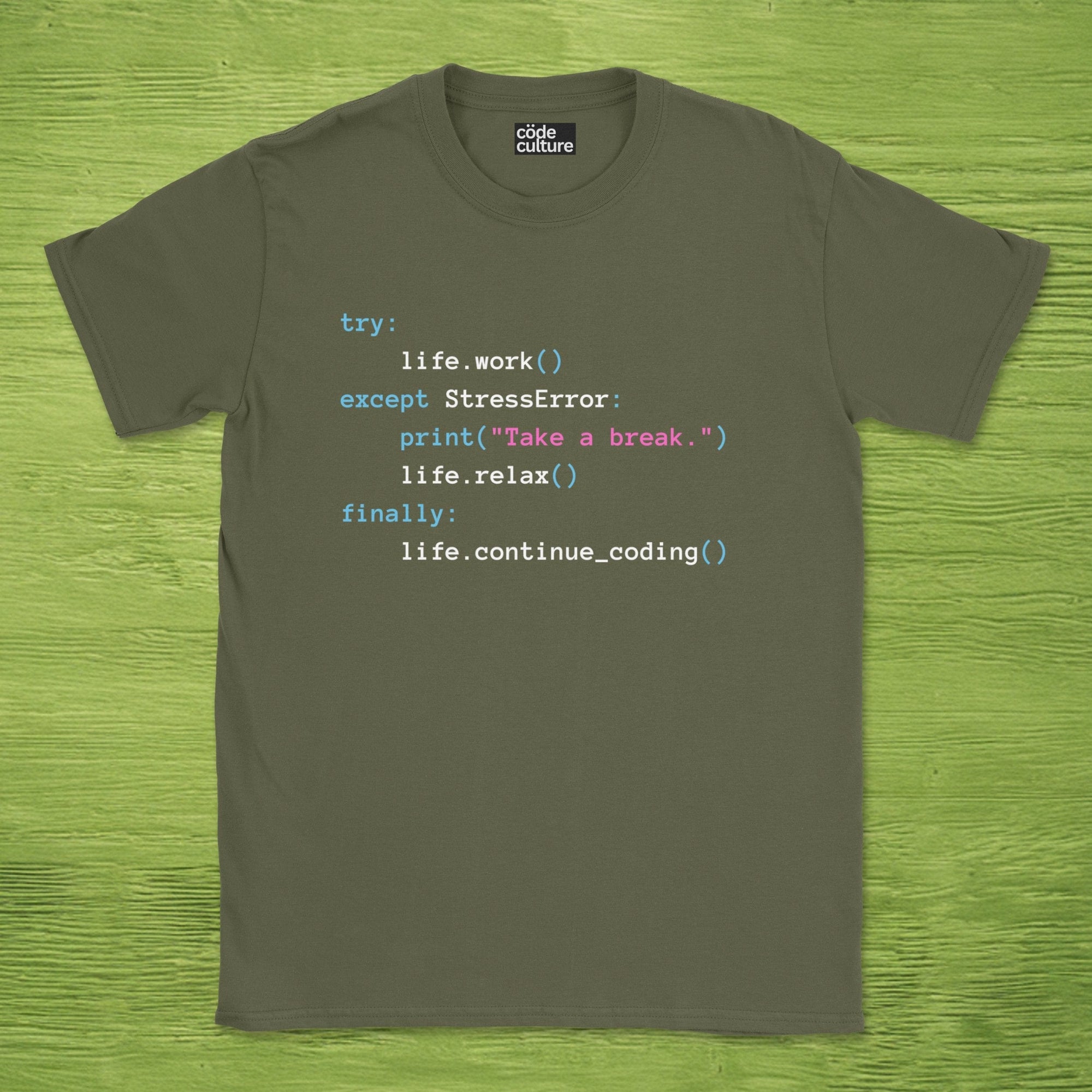 print(take a break) shirt