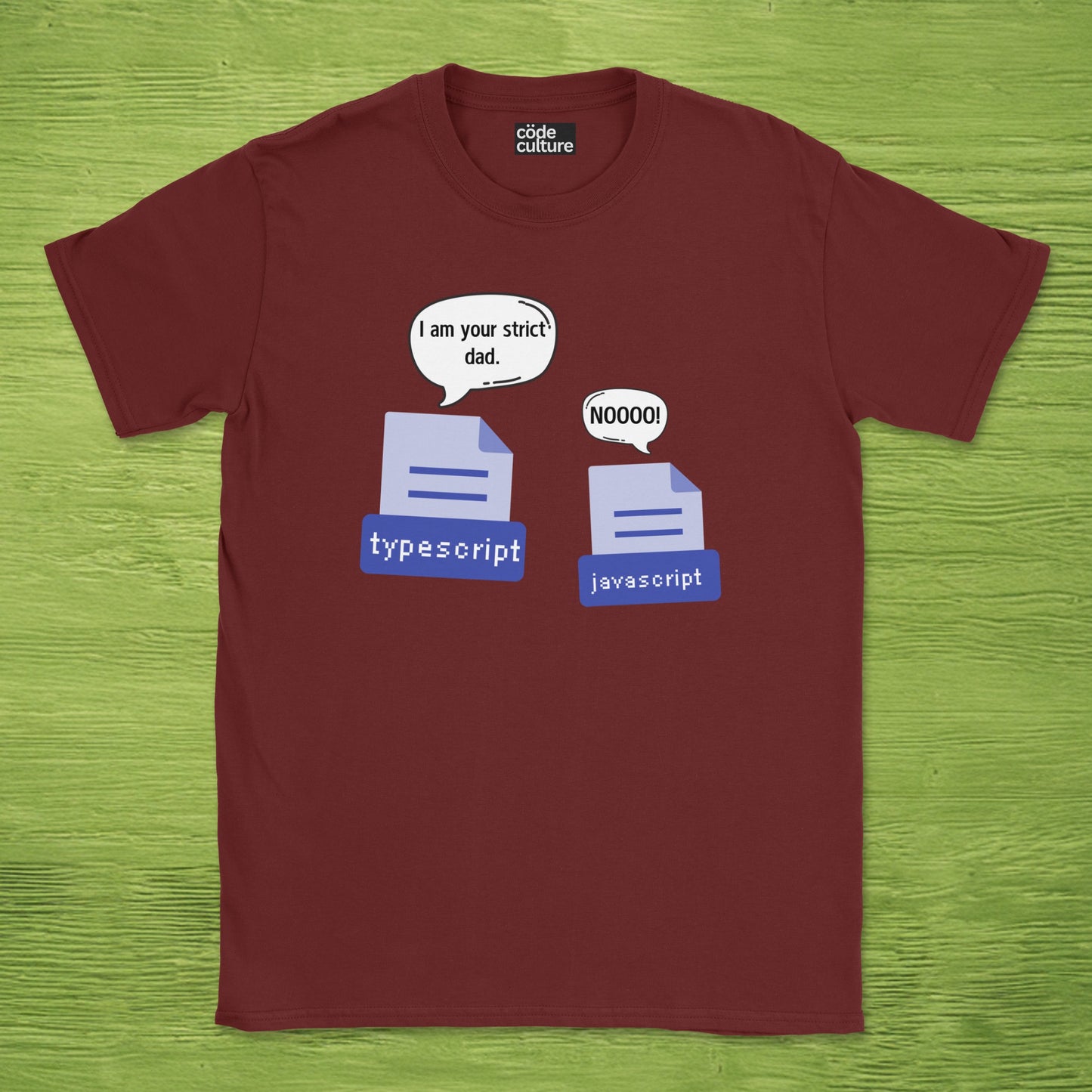 typescript to javascript shirt