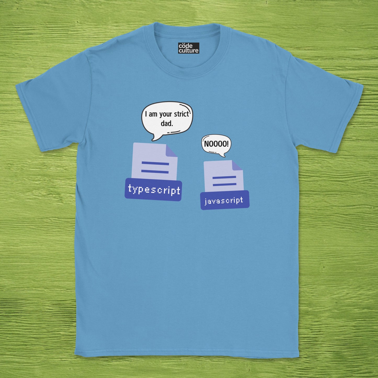 typescript to javascript shirt