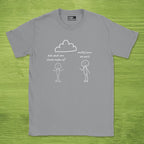 Code Culture dad what are clouds made of shirt funny programmer T-Shirt in Sport Grey — Code Culture developer clothing
