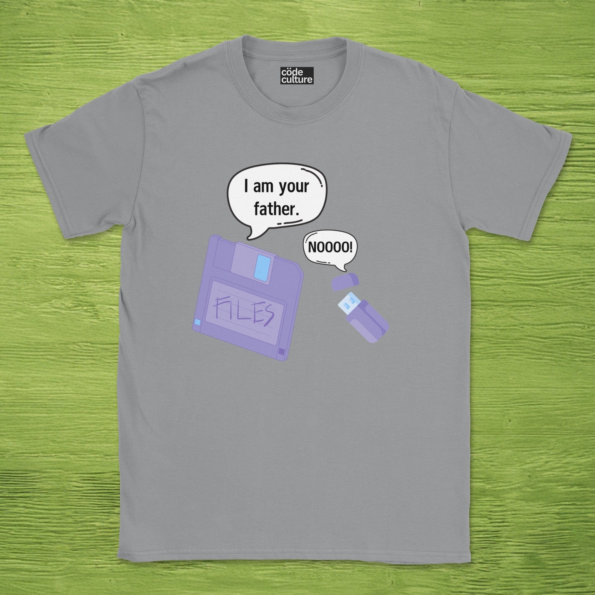 daddy diskette and baby usb shirt