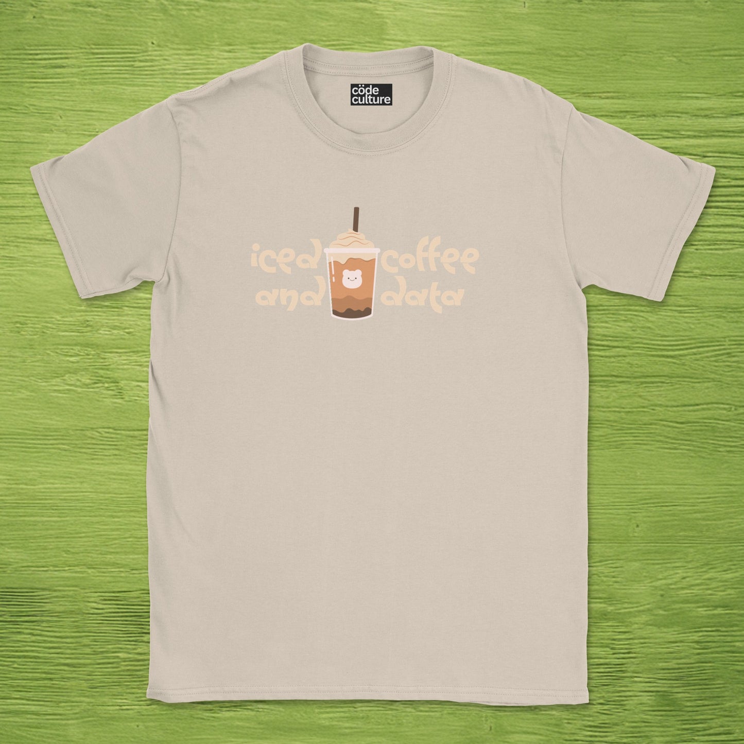 iced coffee and data frappuccino shirt