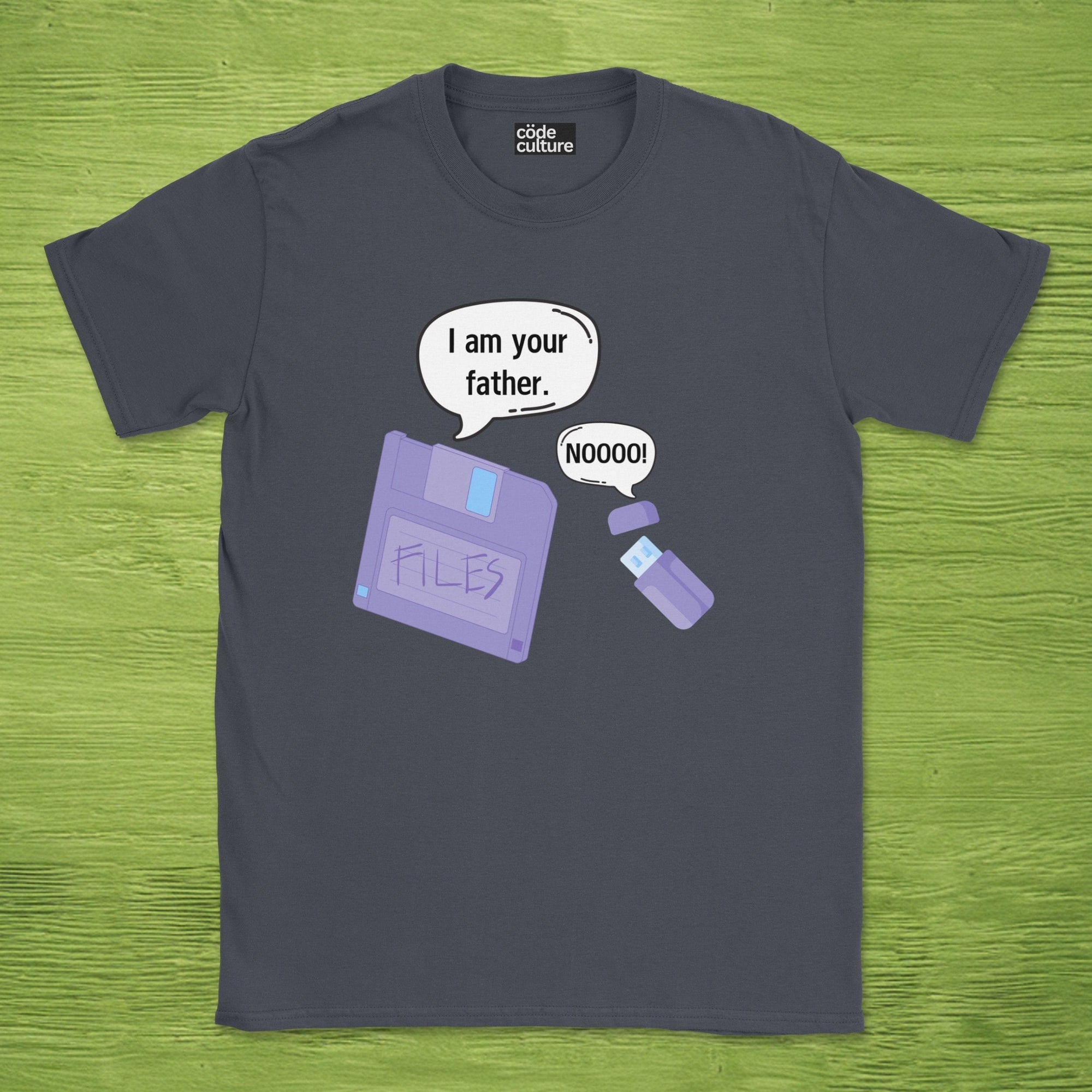 daddy diskette and baby usb shirt