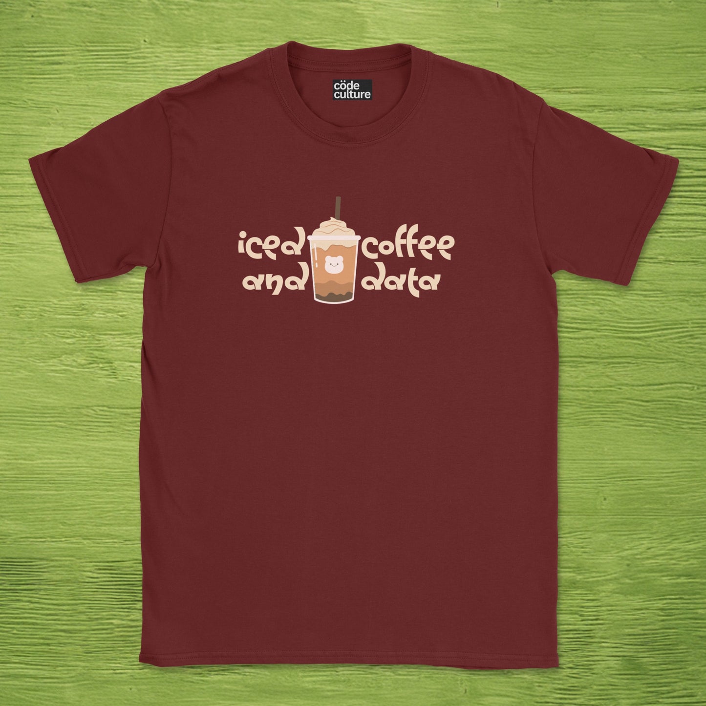 iced coffee and data frappuccino shirt