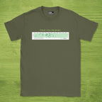 Code Culture github busy proof shirt funny programmer T-Shirt in Military Green — Code Culture developer clothing