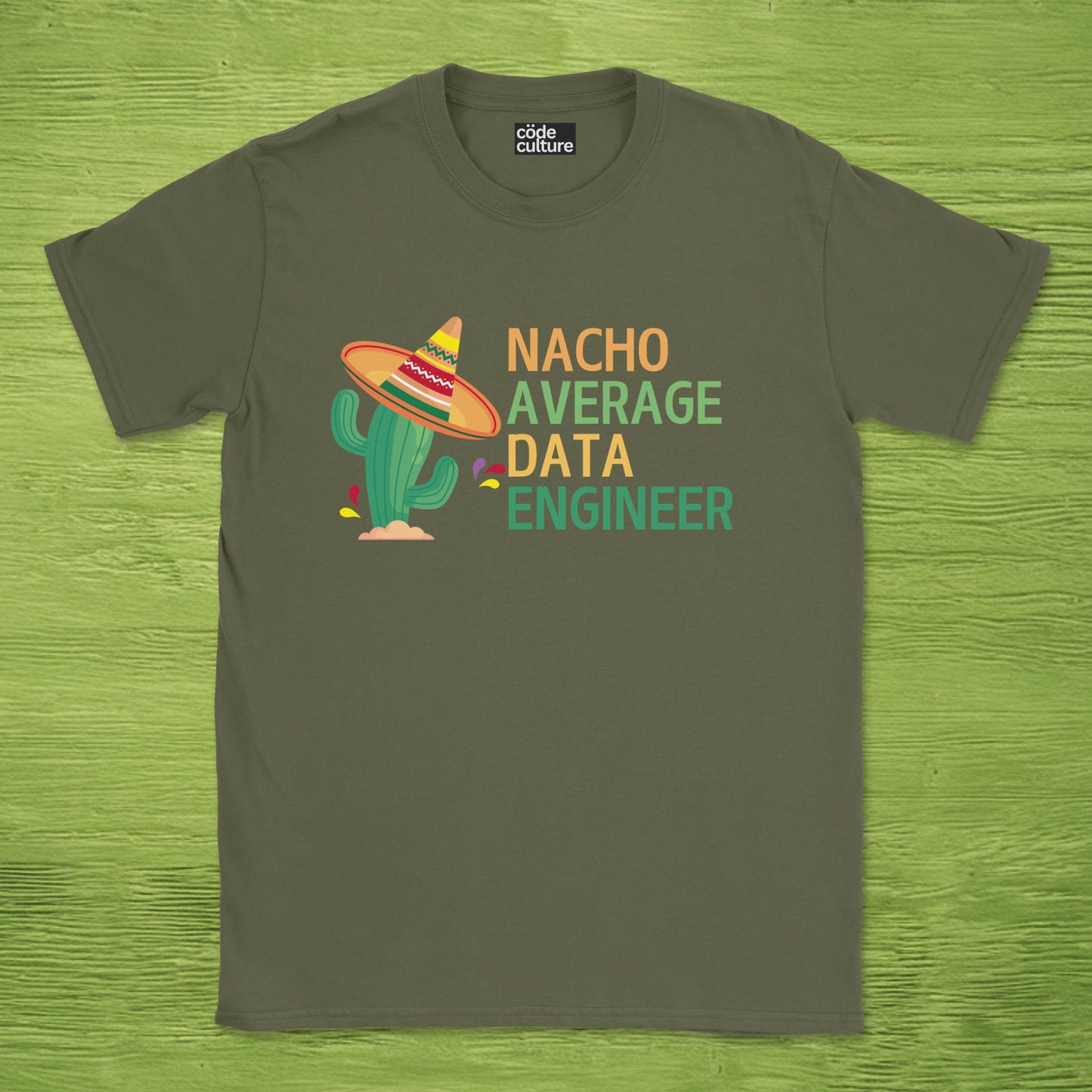 nacho average data engineer shirt