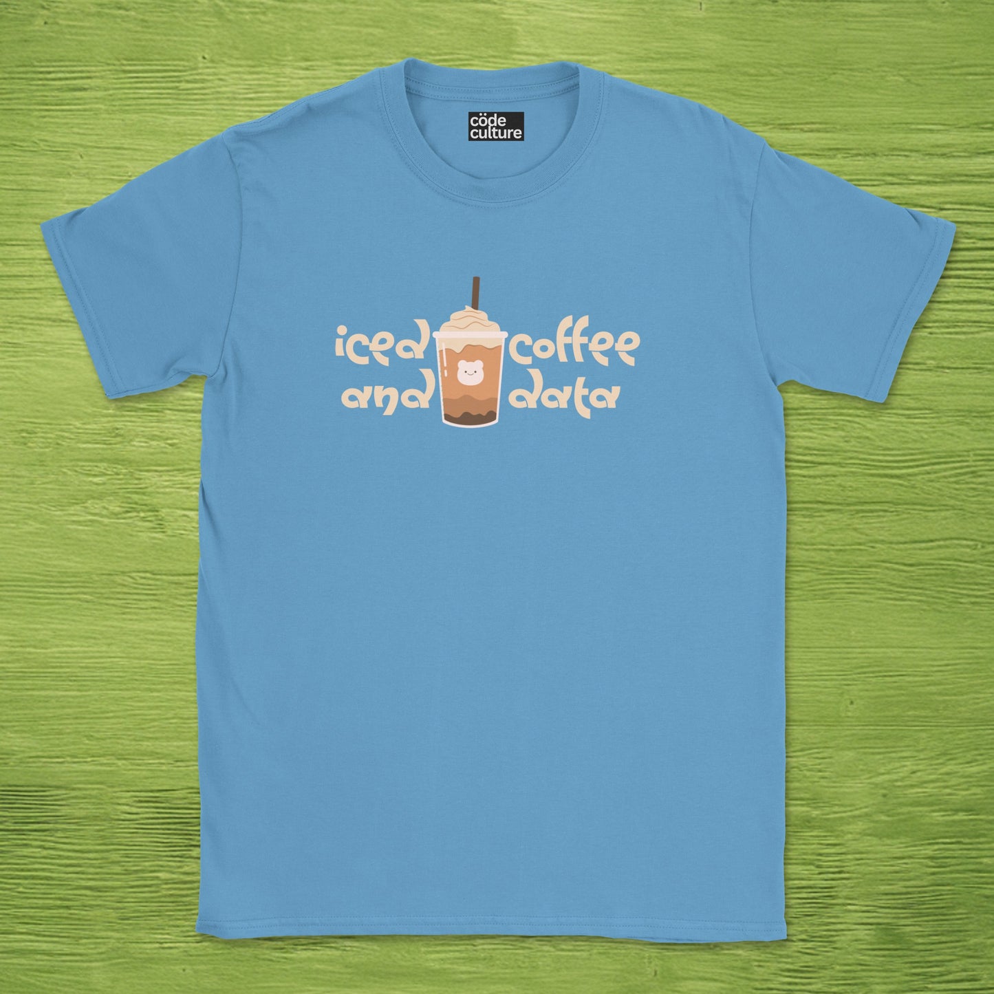 iced coffee and data frappuccino shirt