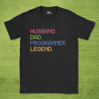 husband dad programmer legend shirt
