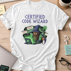 certified code wizard shirt - White