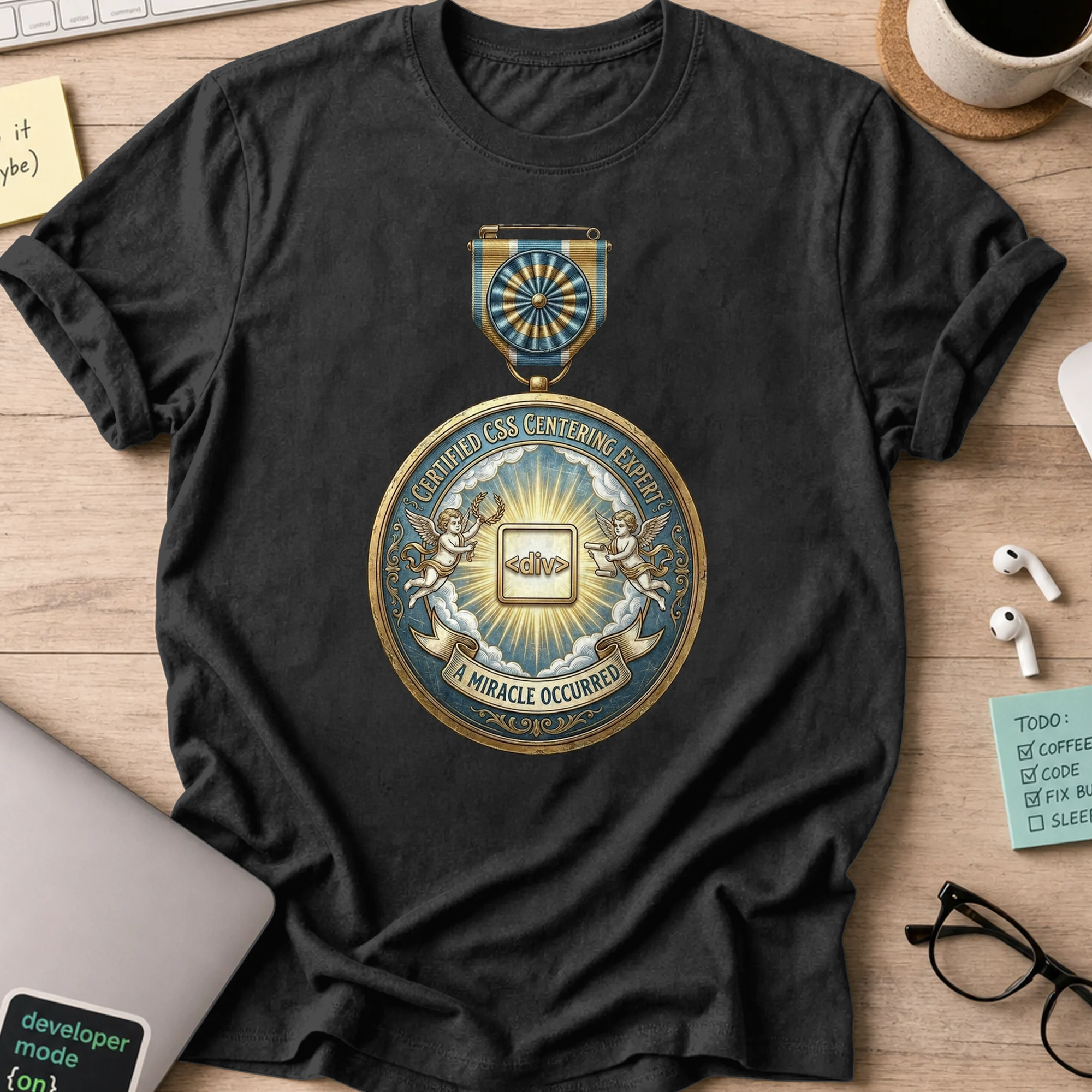 certified CSS shirt - Black