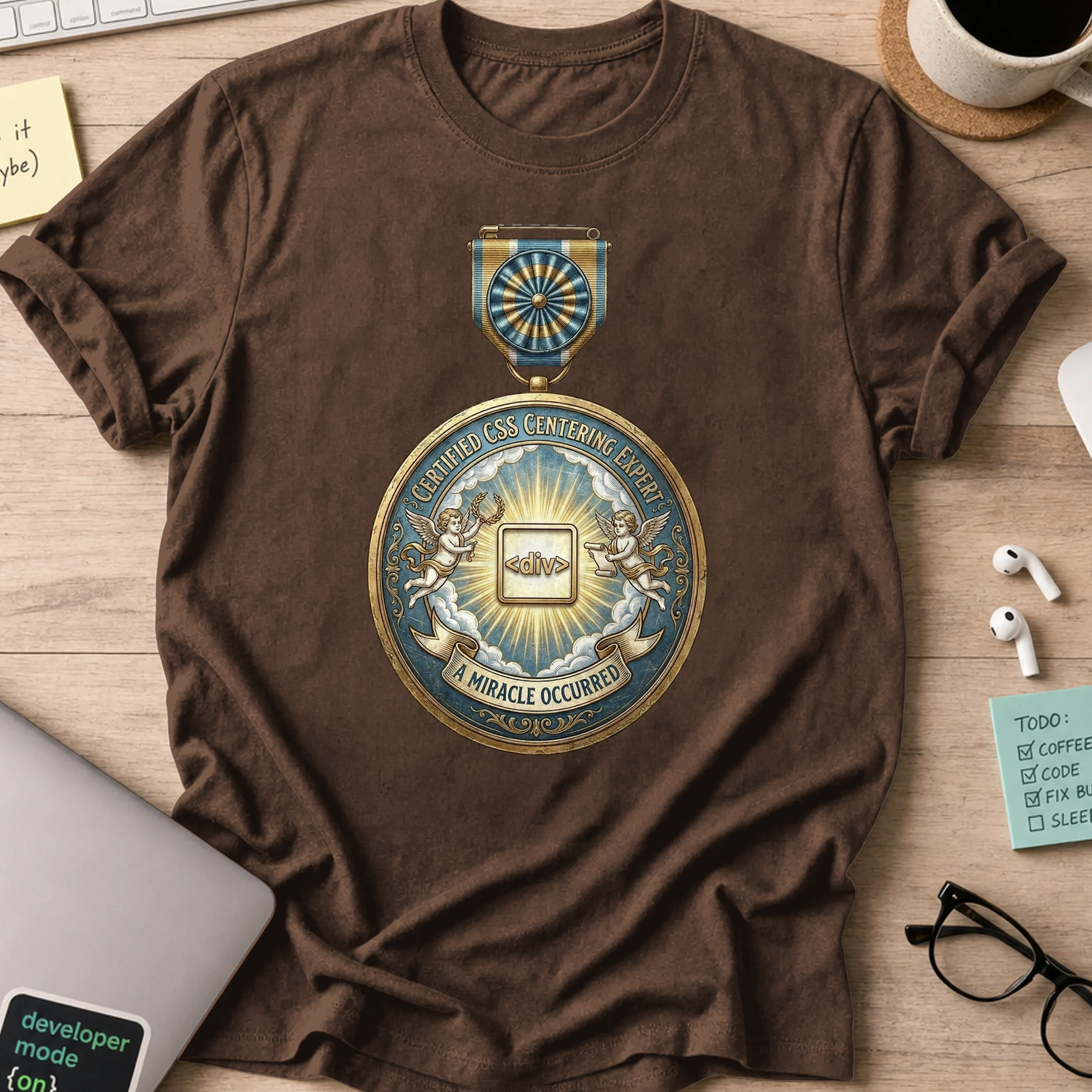 certified CSS shirt - Dark Chocolate