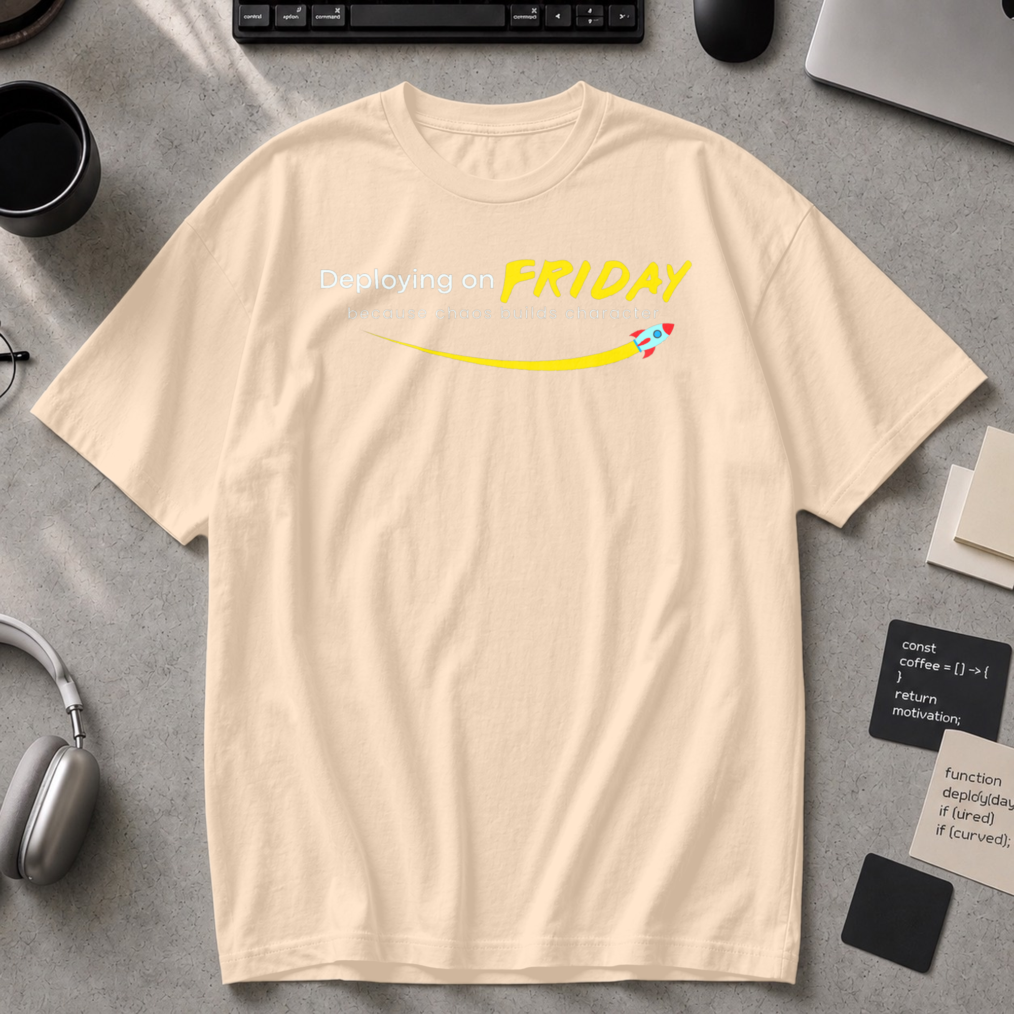 chaos builds character Premium Shirt - Ivory