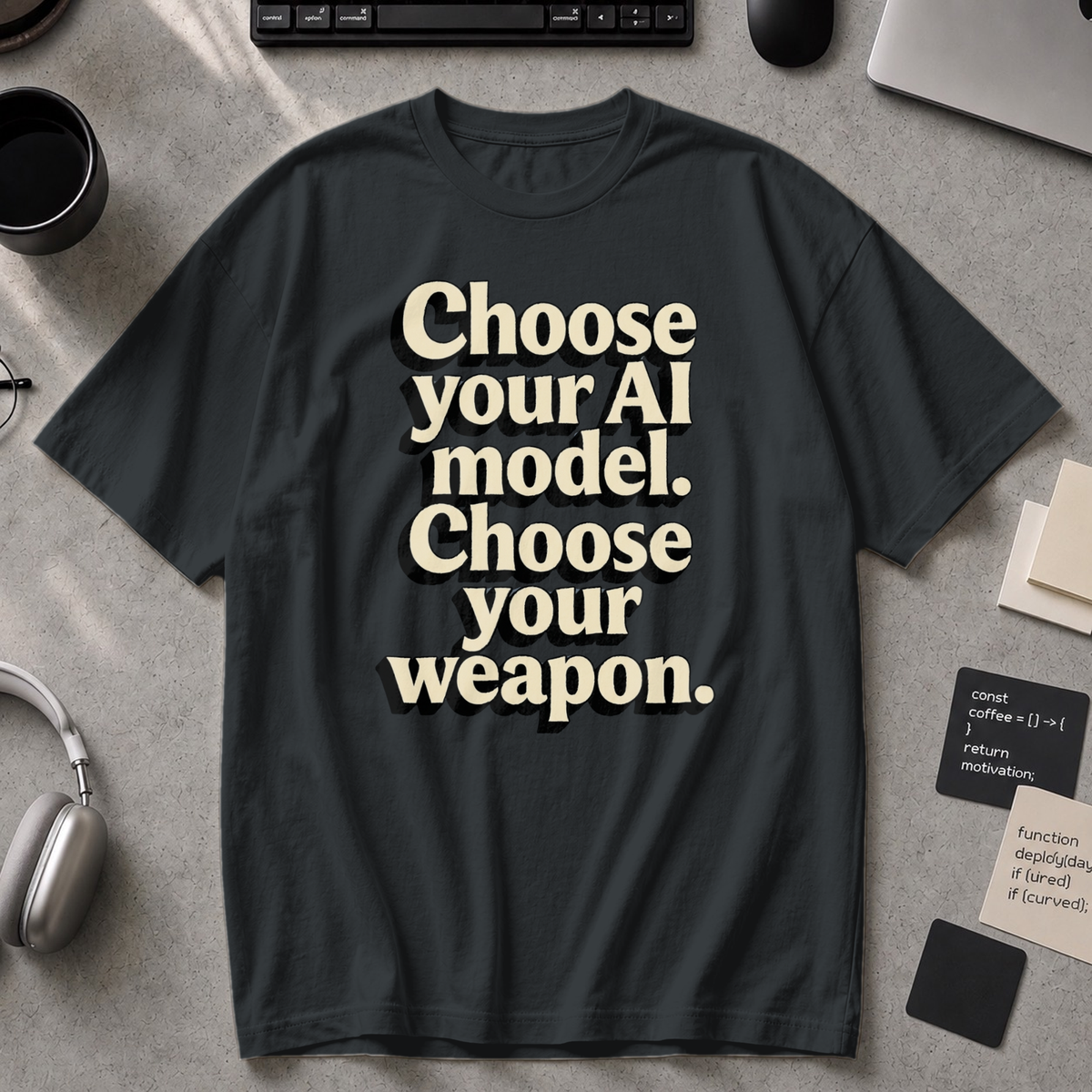 Choose Your Weapon Premium Shirt - Black