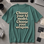 Choose Your Weapon Premium Shirt - Blue Spruce