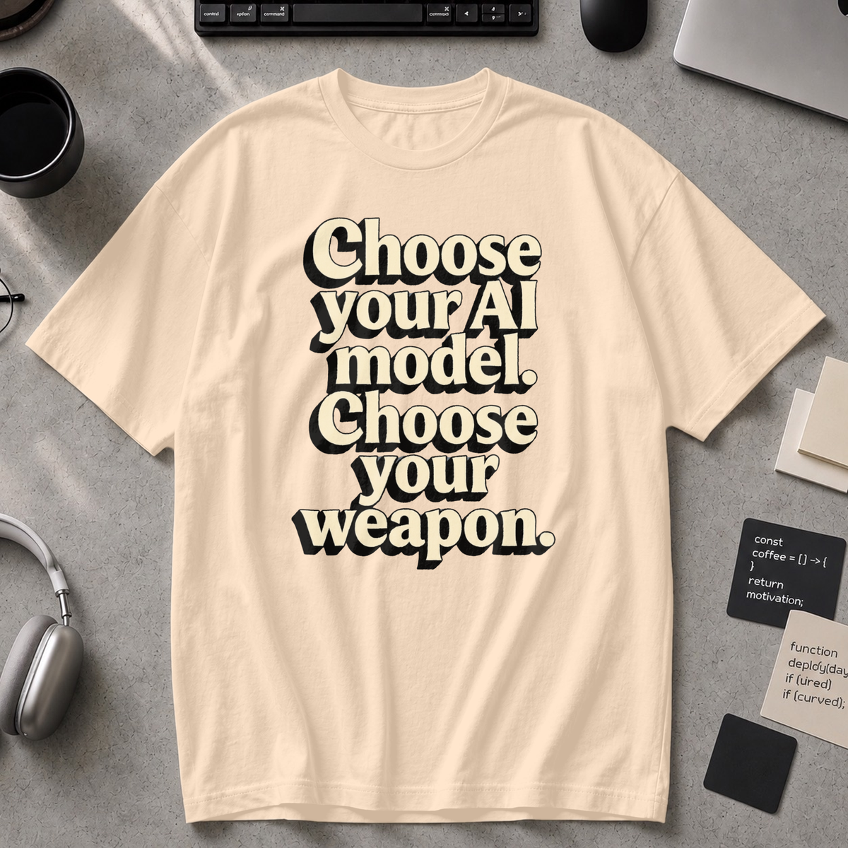 Choose Your Weapon Premium Shirt - Ivory
