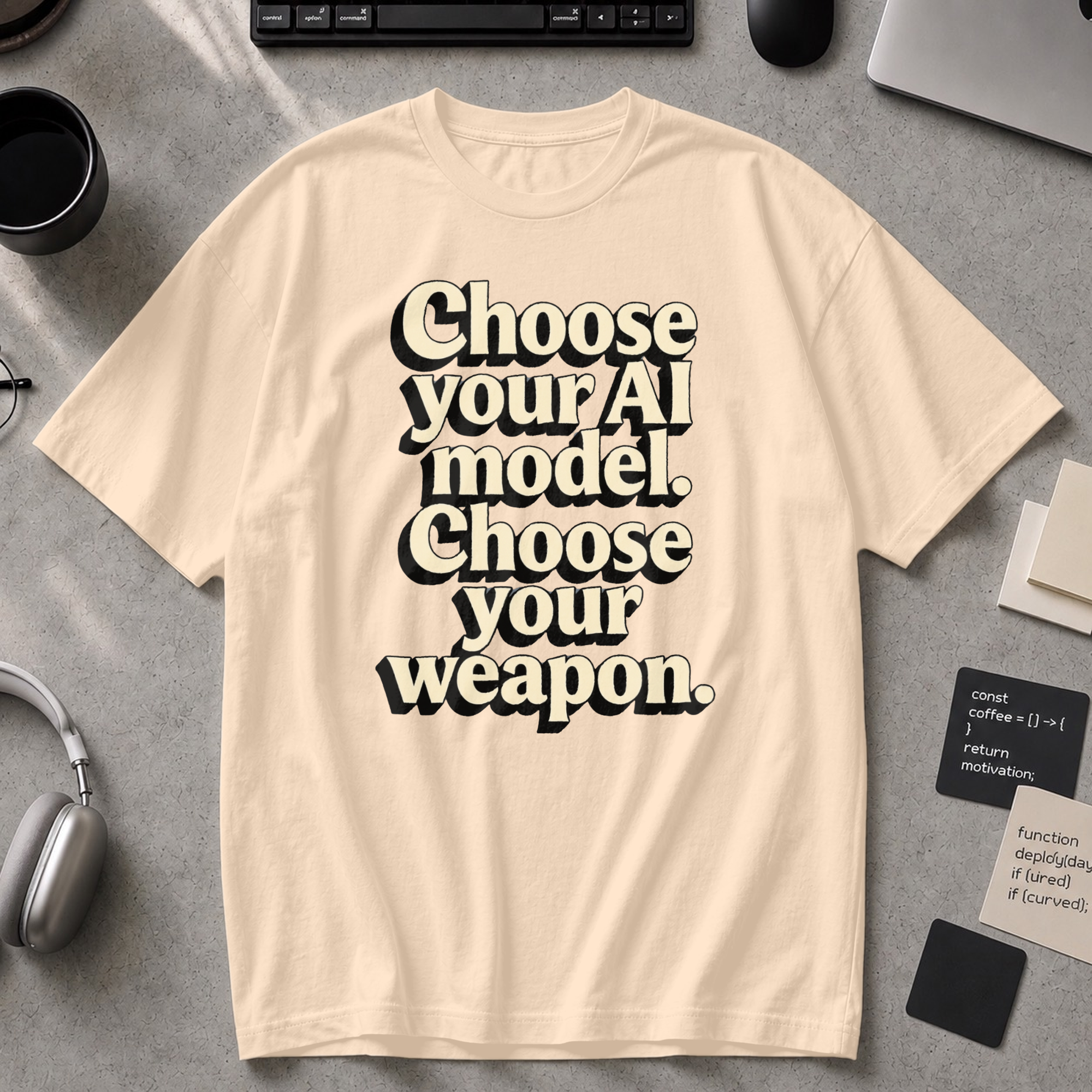 Choose Your Weapon Premium Shirt - Ivory