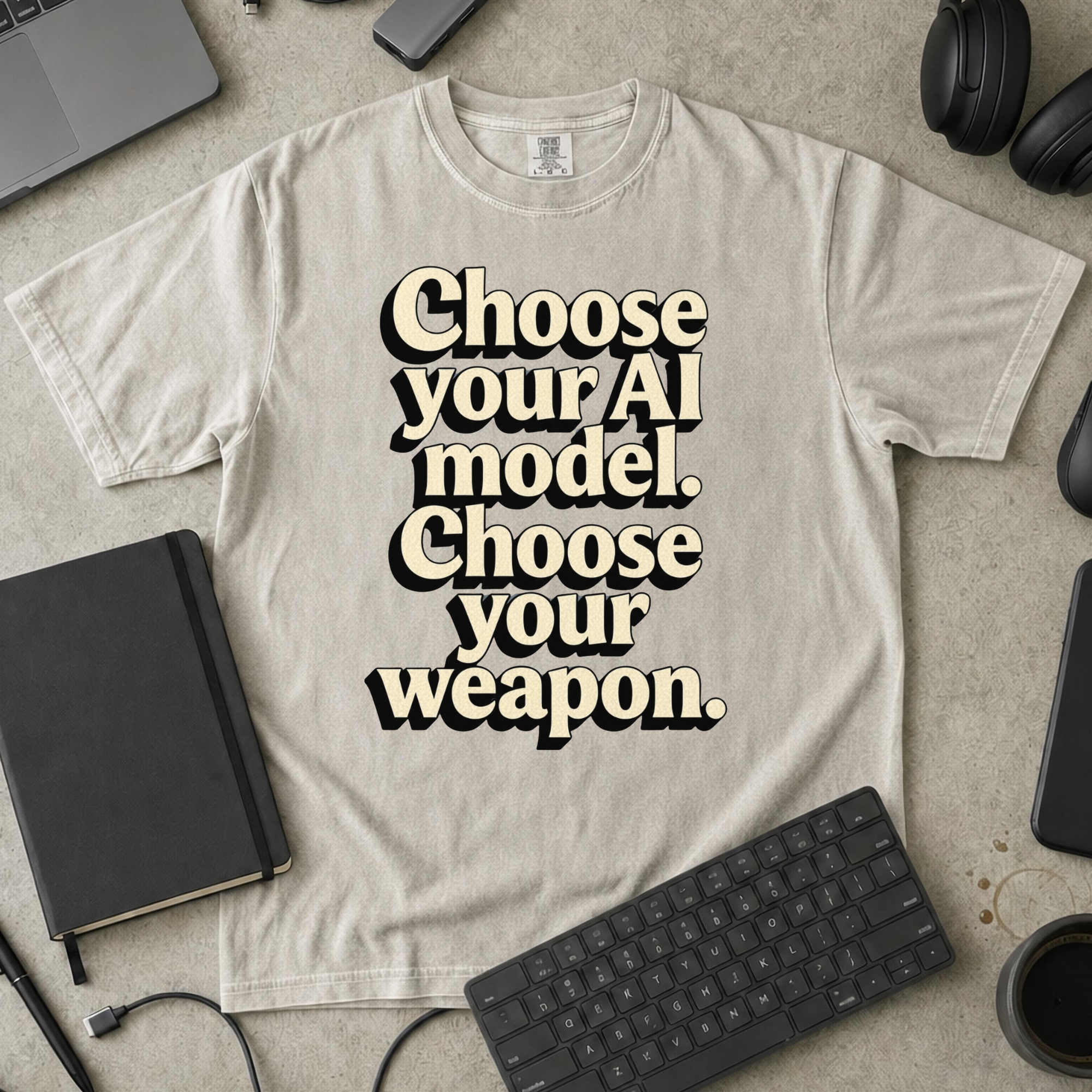Choose Your Weapon Premium Shirt — ivory Premium Shirt mock-up