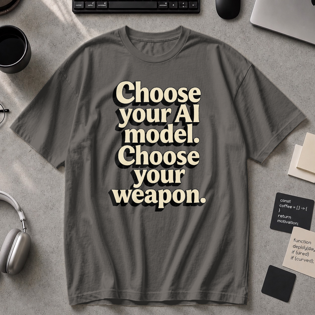 Choose Your Weapon Premium Shirt - Pepper