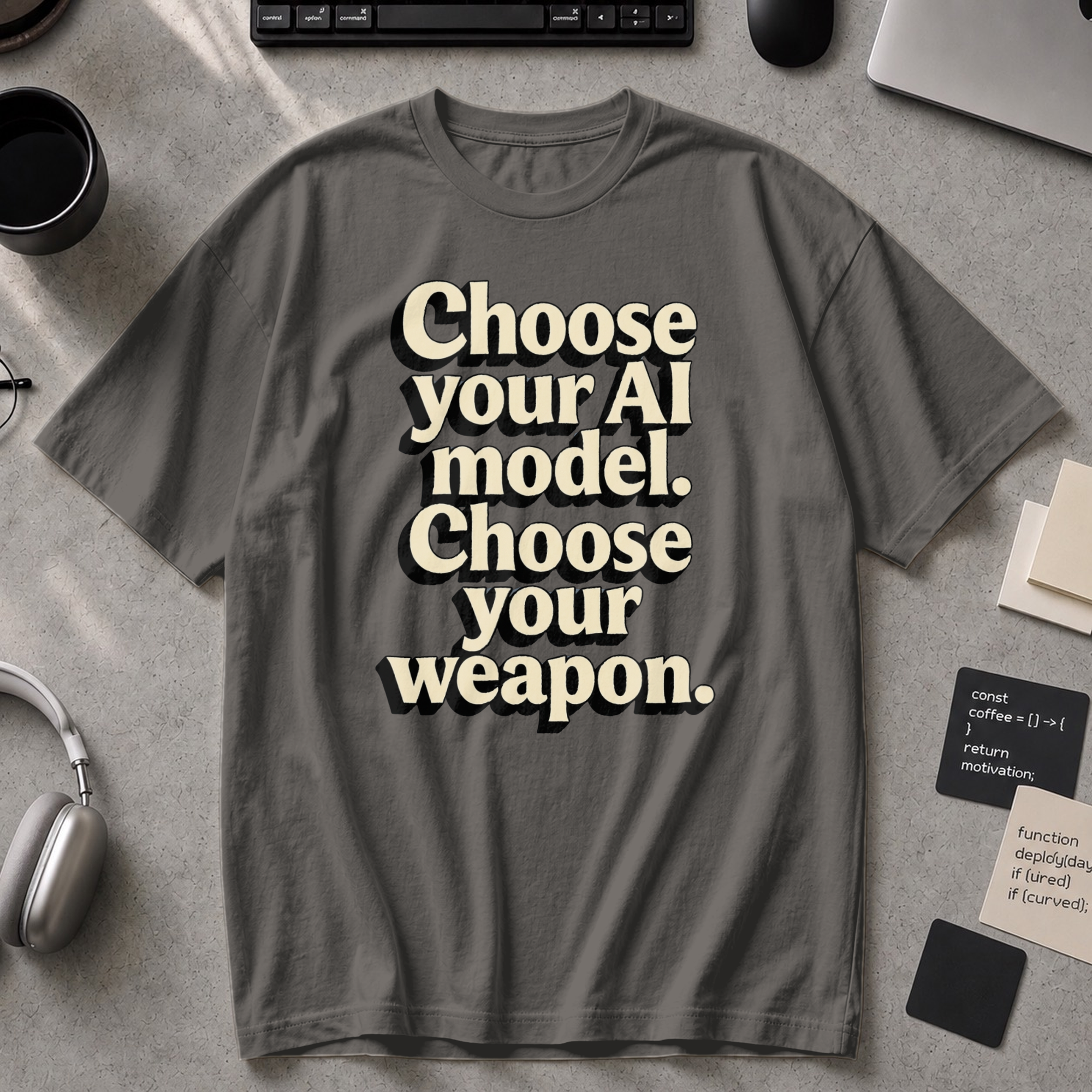 Choose Your Weapon Premium Shirt - Pepper