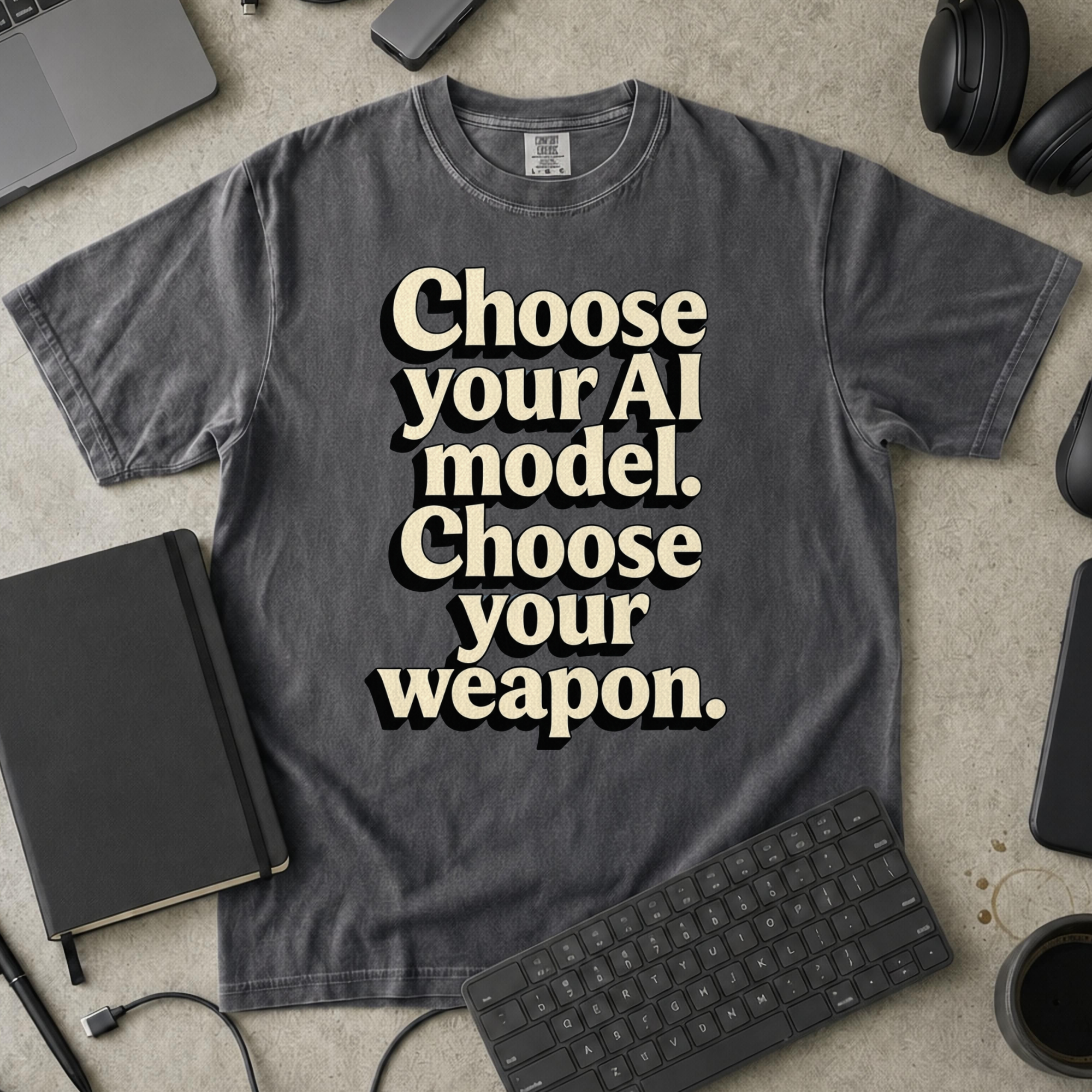 Choose Your Weapon Premium Shirt — pepper Premium Shirt mock-up