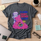 Claude, Short Answer Please Shirt — Dark Heather