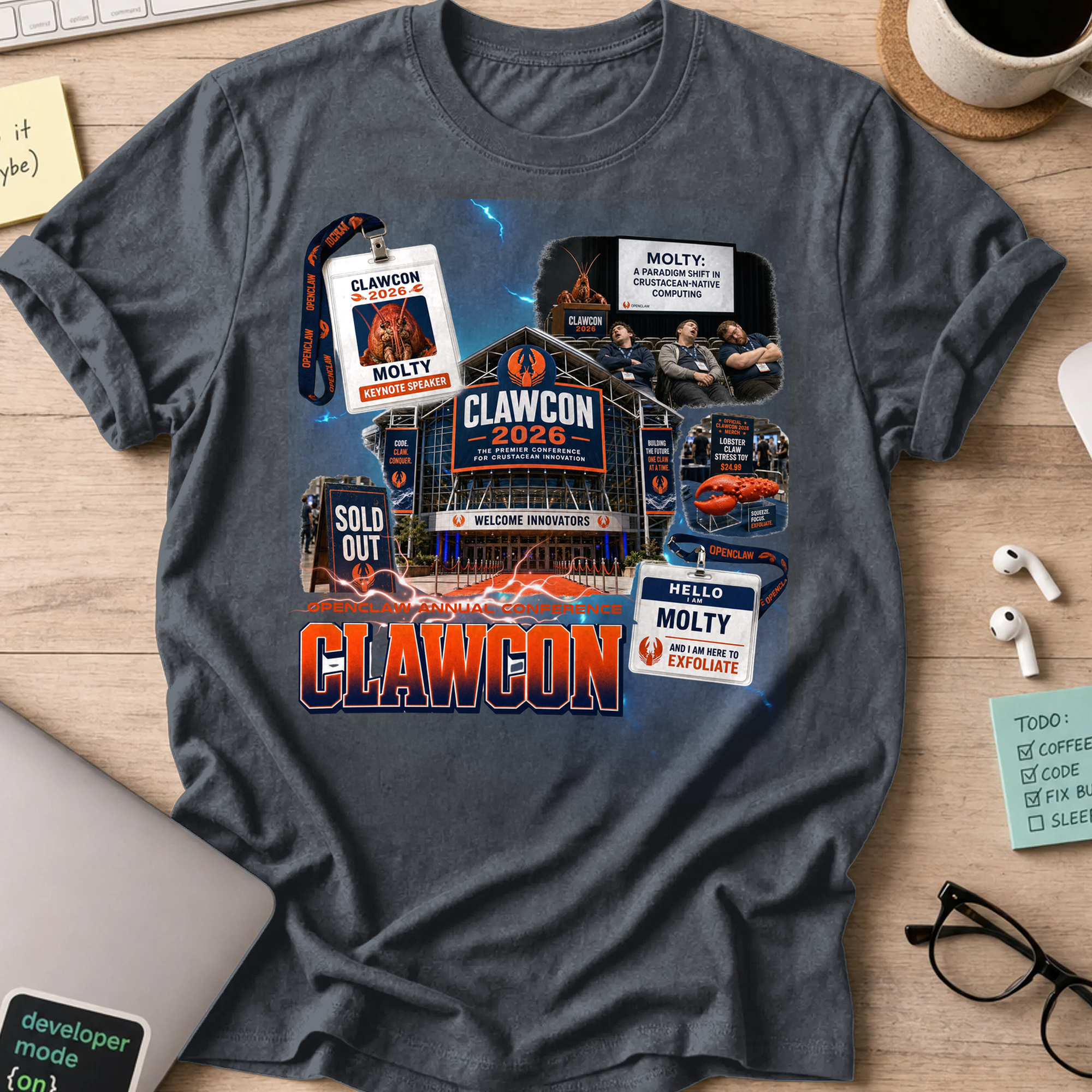ClawCon Shirt - Dark Heather