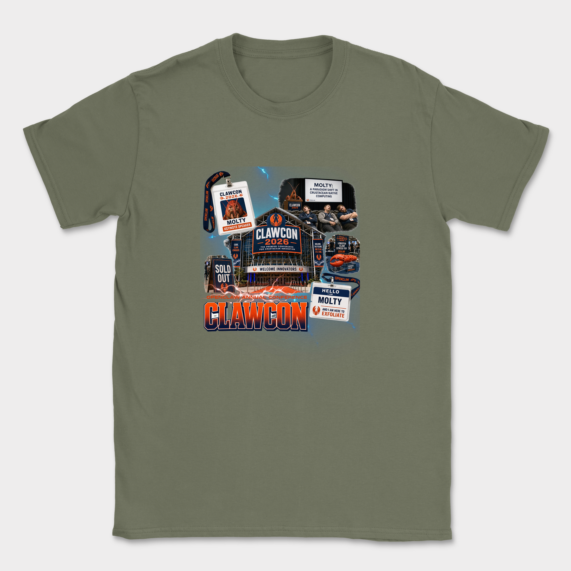 ClawCon Shirt — Military Green