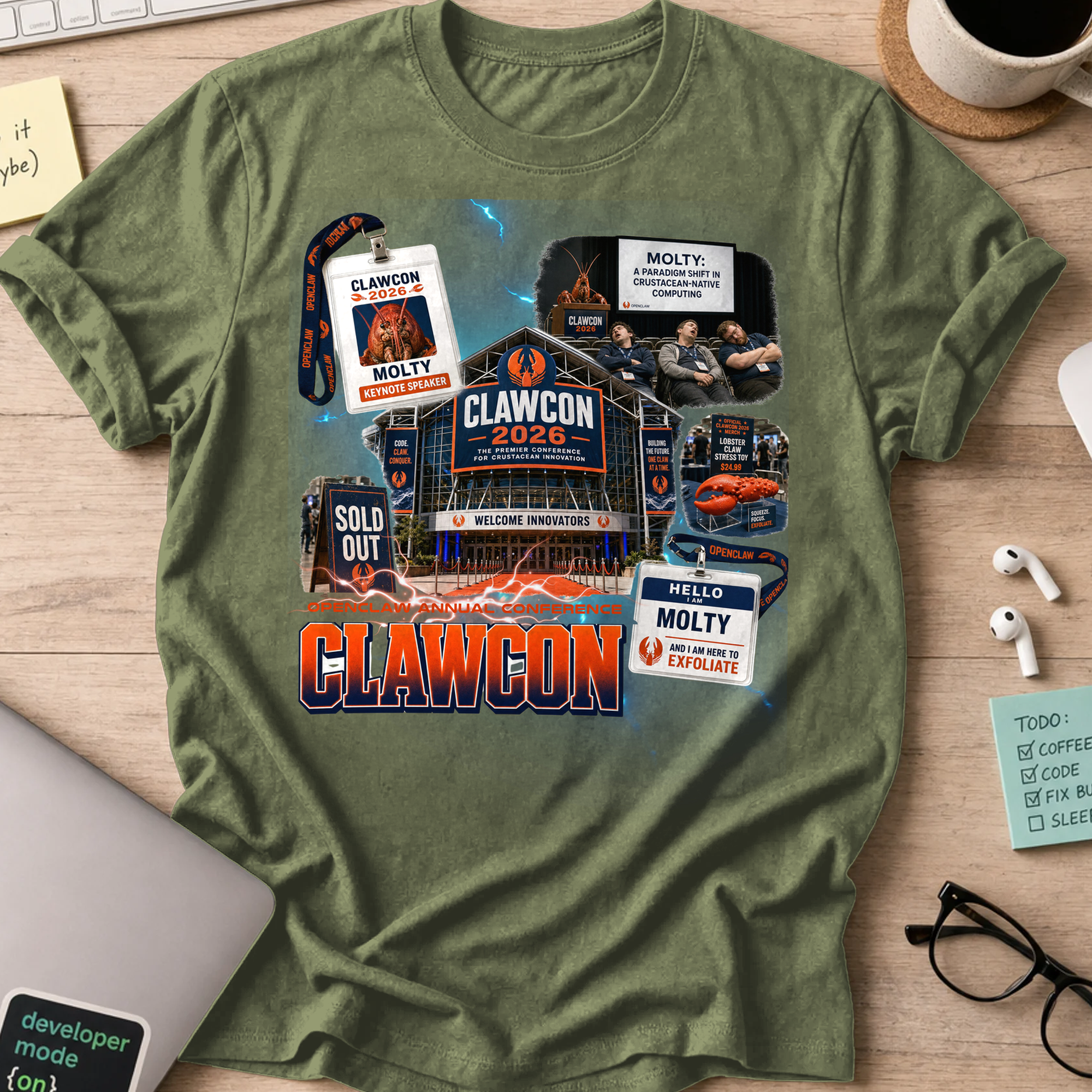 ClawCon Shirt - Military Green