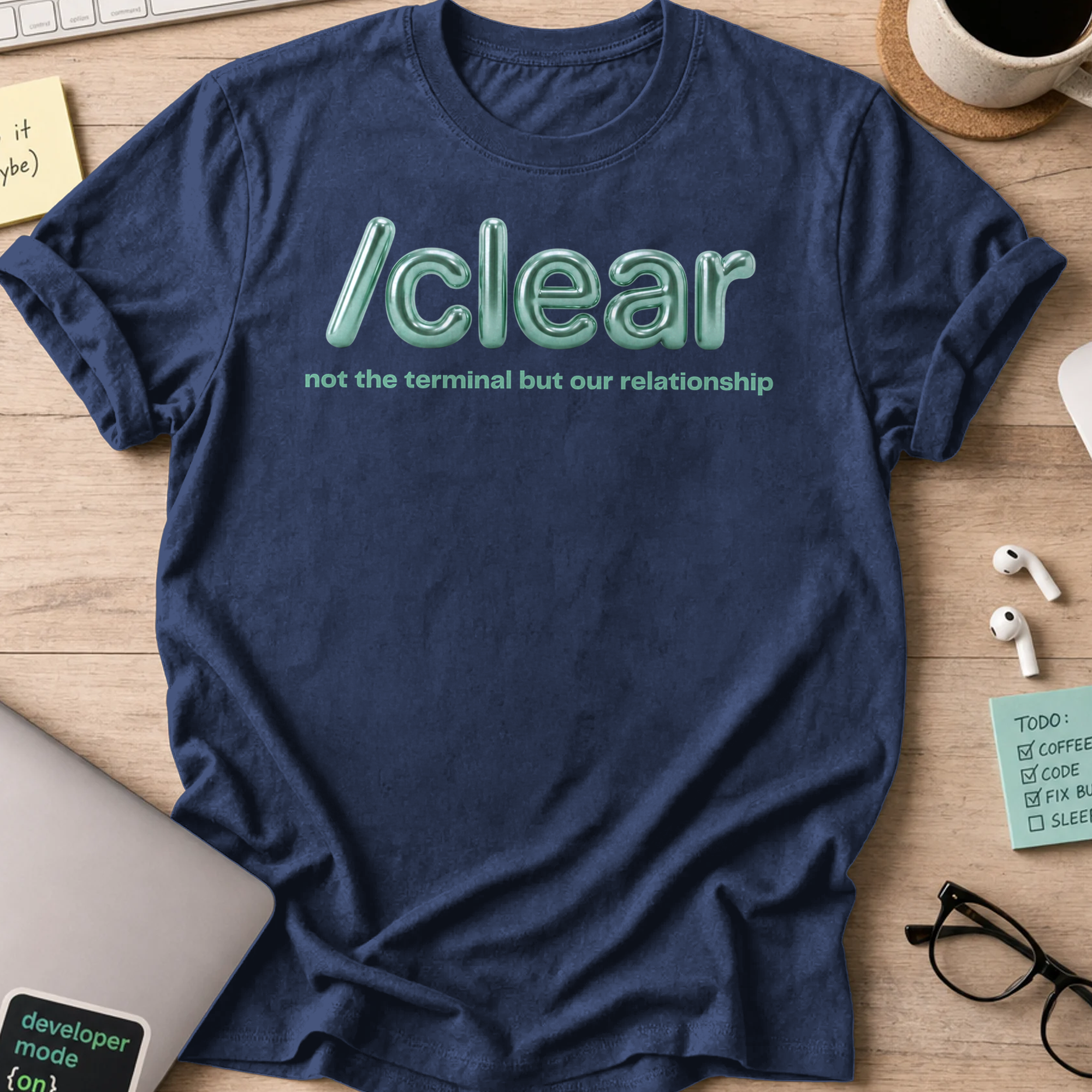 /clear Not The Terminal Shirt - Navy
