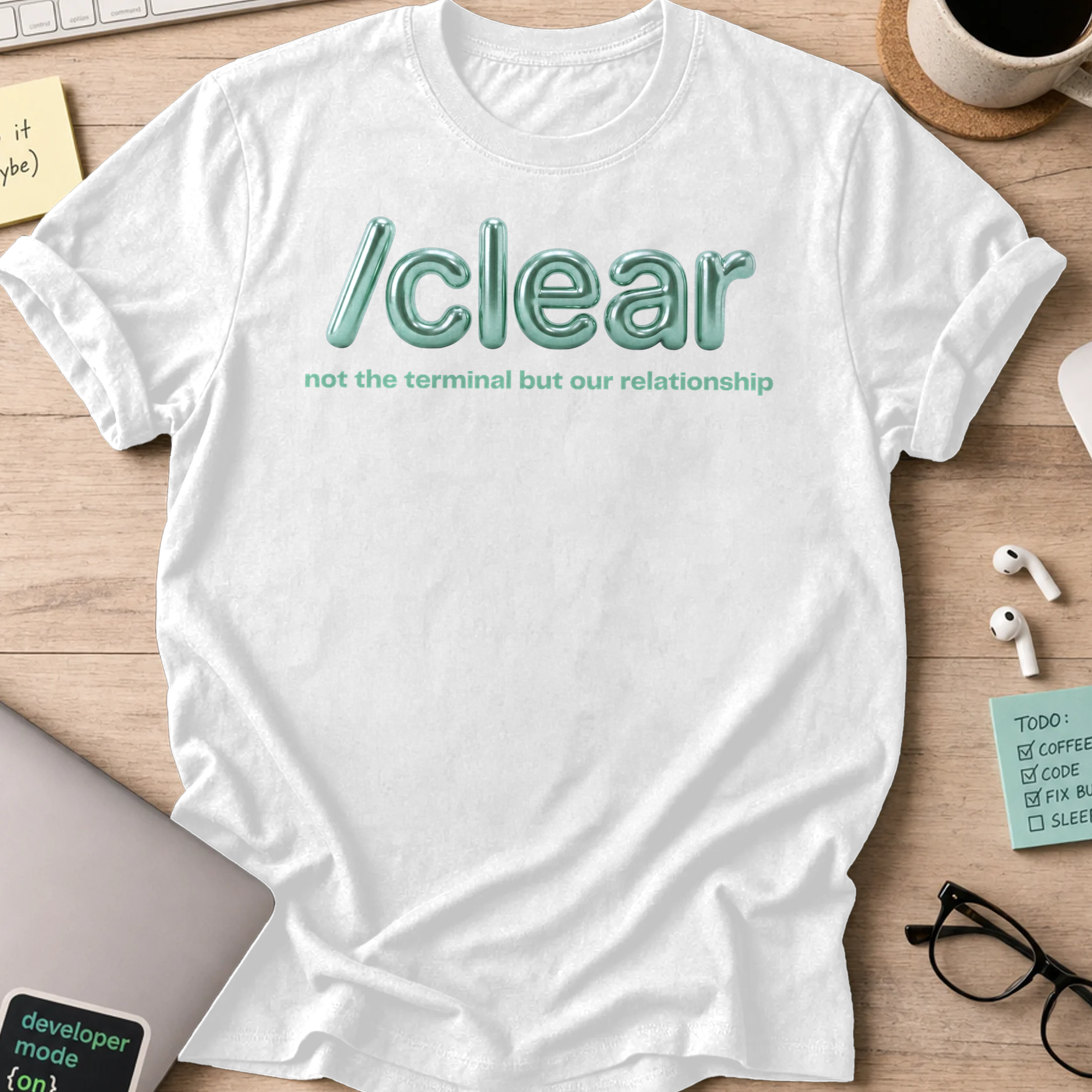 /clear Not The Terminal Shirt - White