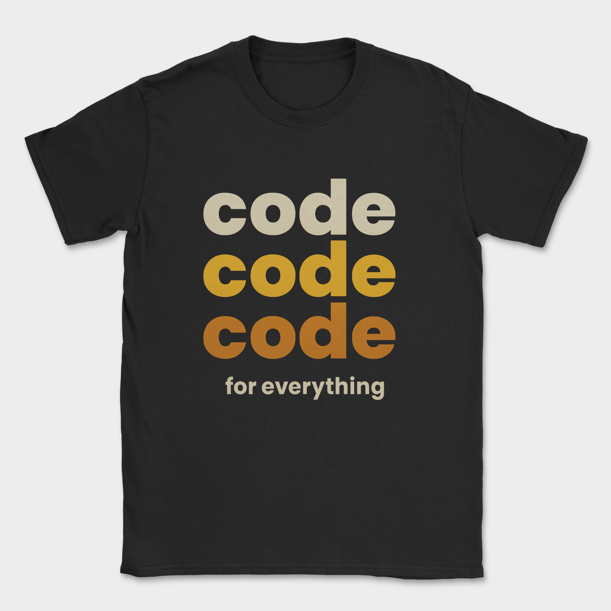 code code code for everything shirt — Black