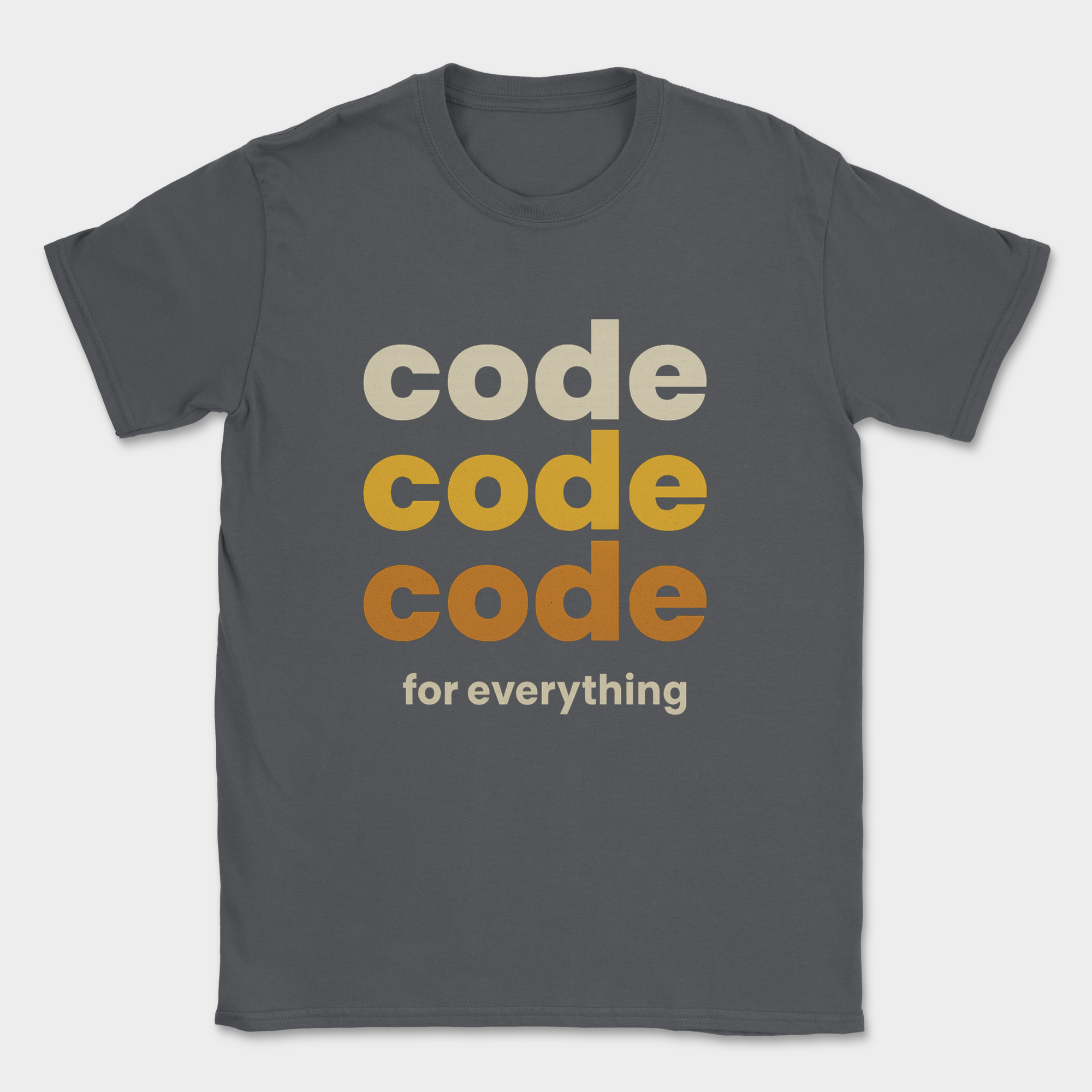 code code code for everything shirt — Dark Heather Grey