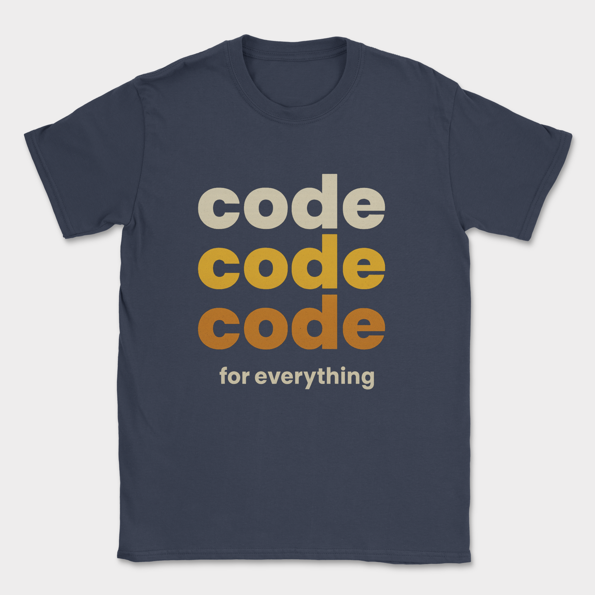 code code code for everything shirt — Navy