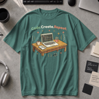 Code Create Repeat Premium Shirt - Blue Spruce